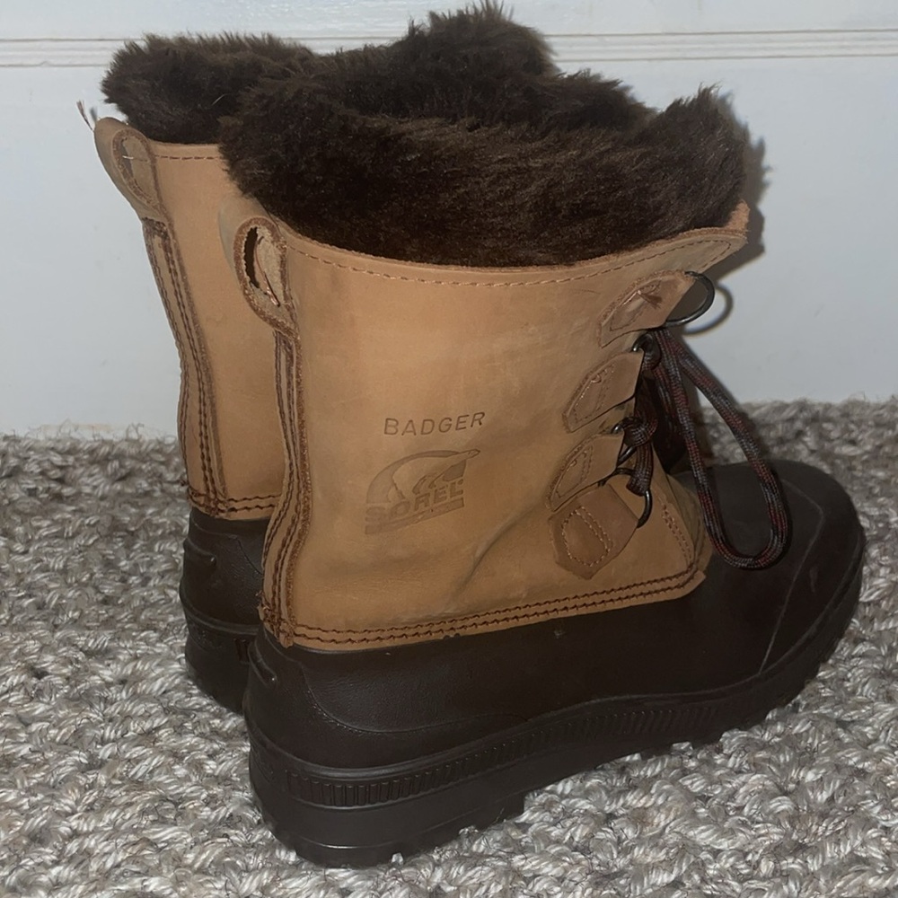 Sorel Badger Insulated Leather winter boots - Picture 2 of 13